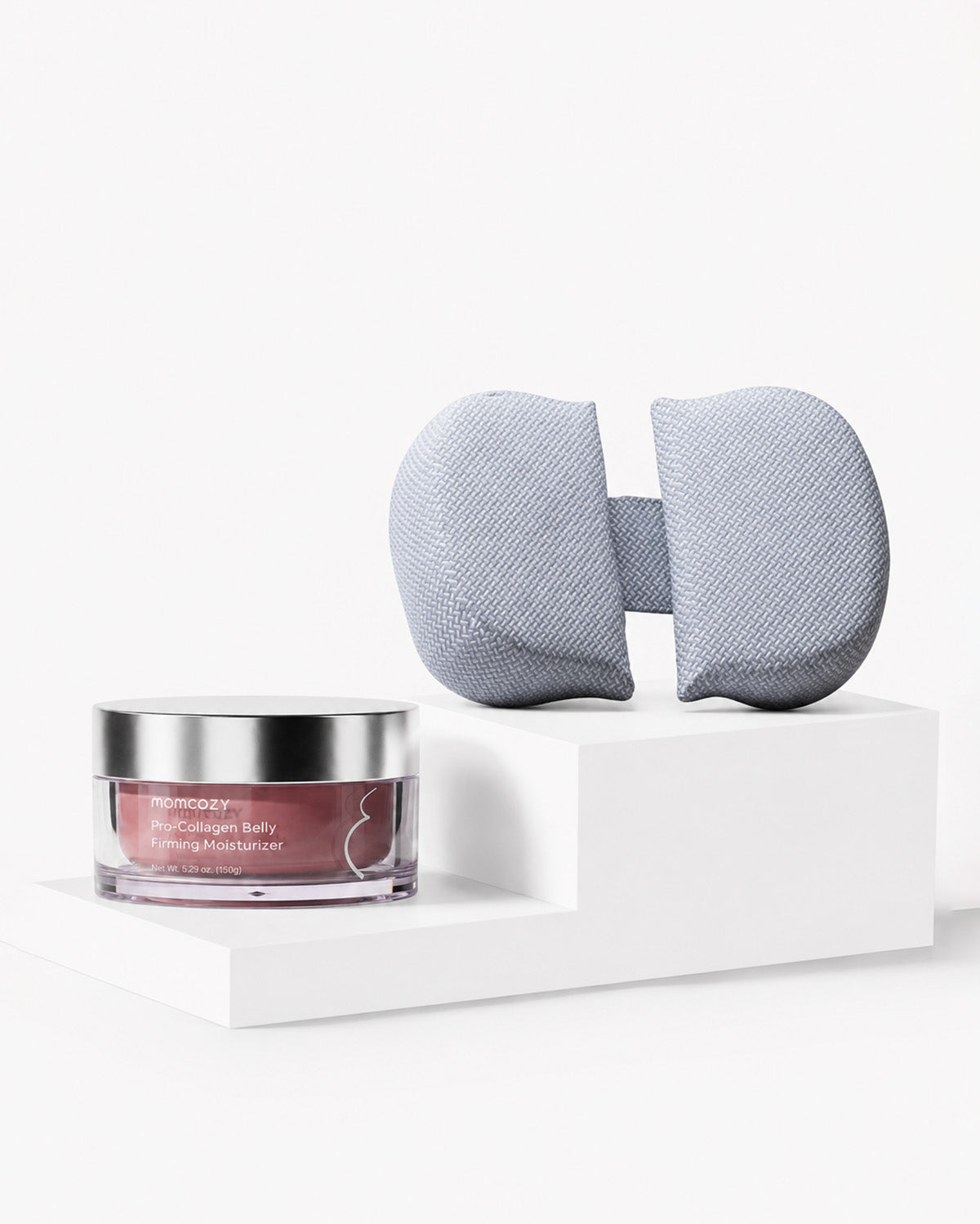 Pregnancy Comfort Bundle: Stretch Mark Cream, Pregnancy Pillow