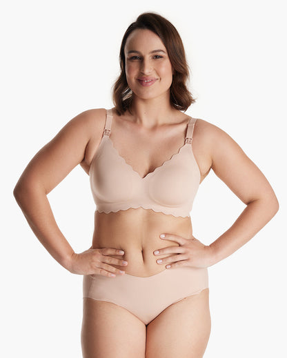 Jelly Strip - Seamless Floral Push up Nursing Bra au - YN46