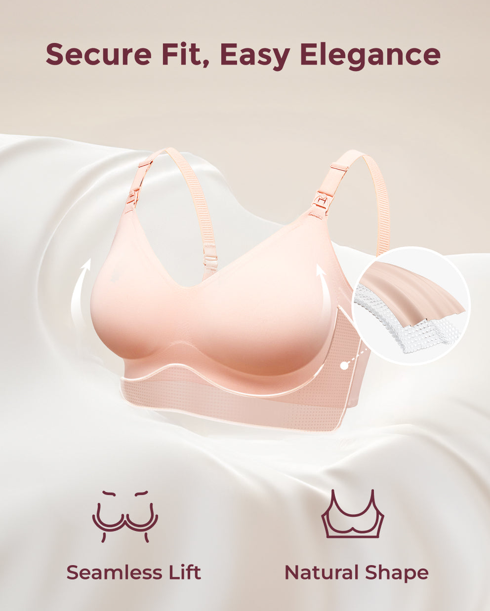 Ultra Soft Seamless Nursing Bra YN21 & The Original: Our Basic Pumping Bra YN08 Bundle