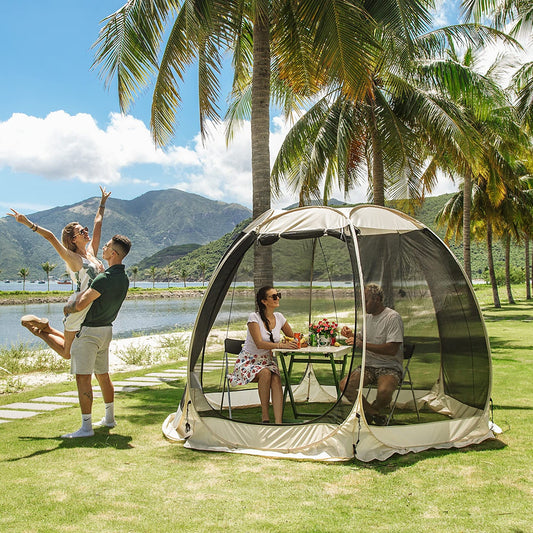 Pop-Up Mesh Pavilion