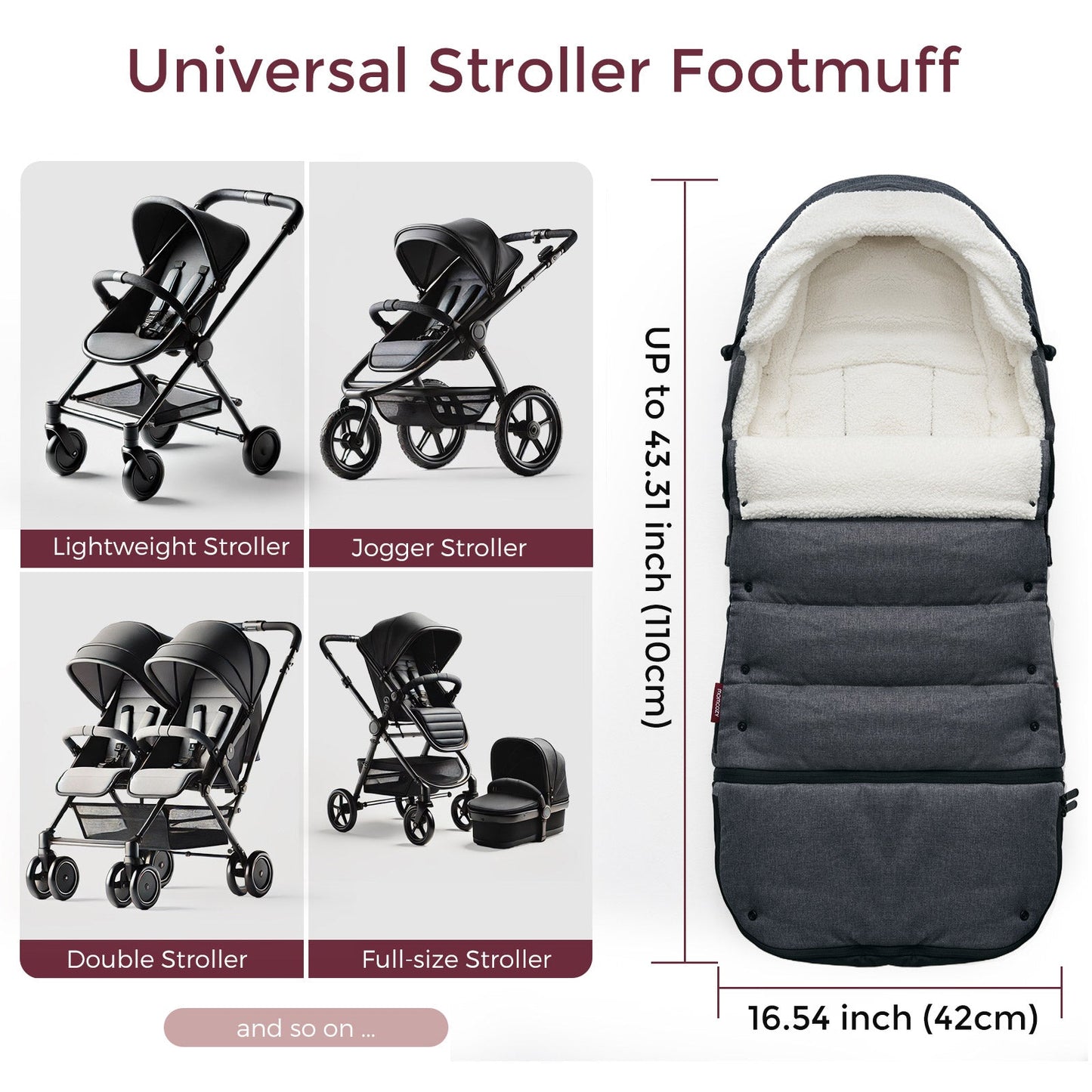 littlehex Universal Stroller Footmuff