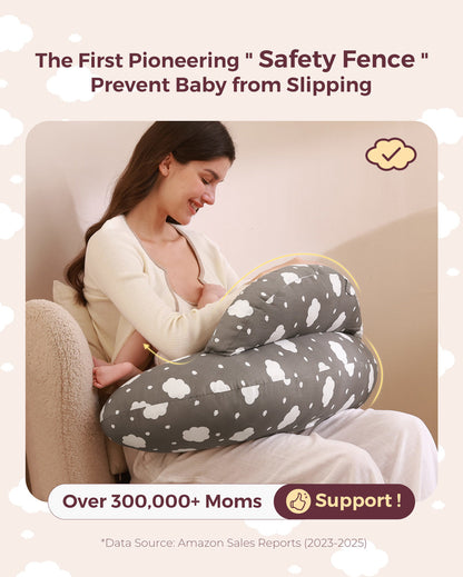 Multifunctional and Adjustable Nursing Pillow - Light Pink