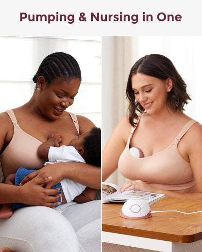 littlehex Hands-Free Pumping Bra All-in-One with Fixed Padding