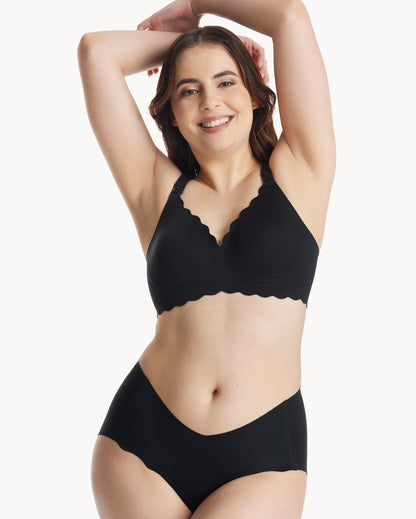 Jelly Strip - Seamless Floral Push up Nursing Bra au - YN46