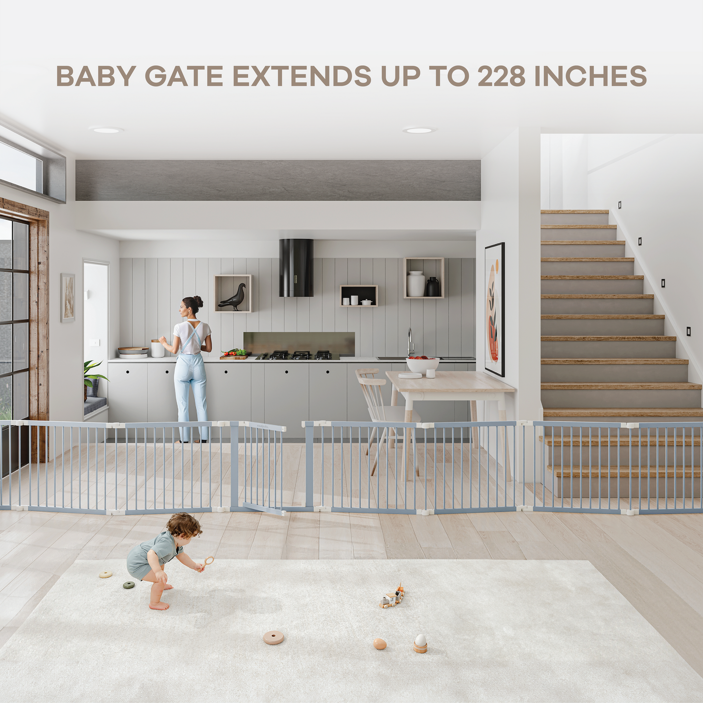 LittleHex  Customizable Natural Wood Playpen for Babies & Toddlers