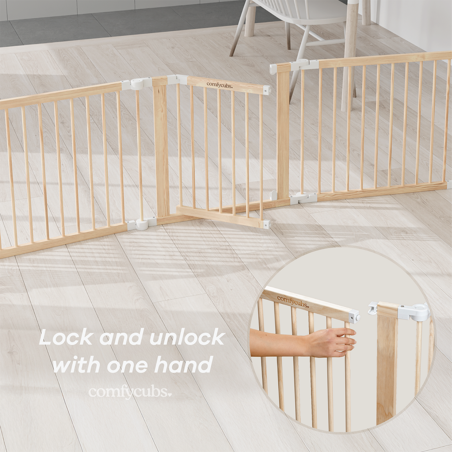 LittleHex  Customizable Natural Wood Playpen for Babies & Toddlers