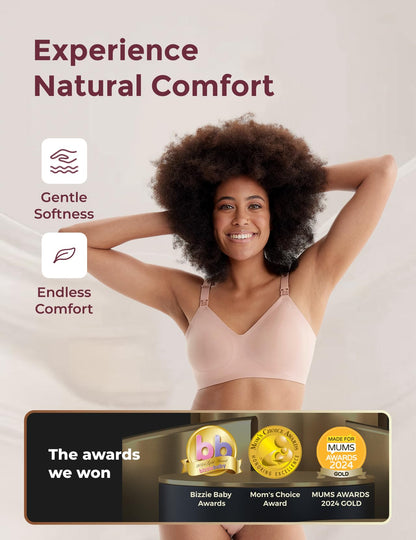 Ultra Soft Seamless Nursing Bra YN21 & The Original: Our Basic Pumping Bra YN08 Bundle