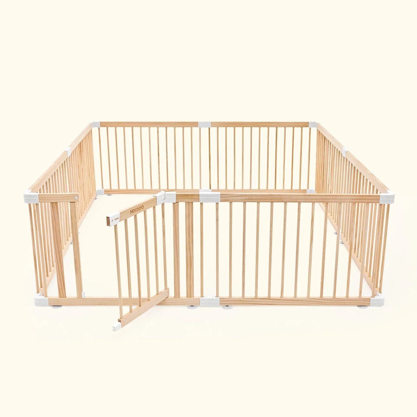 LittleHex  Customizable Natural Wood Playpen for Babies & Toddlers
