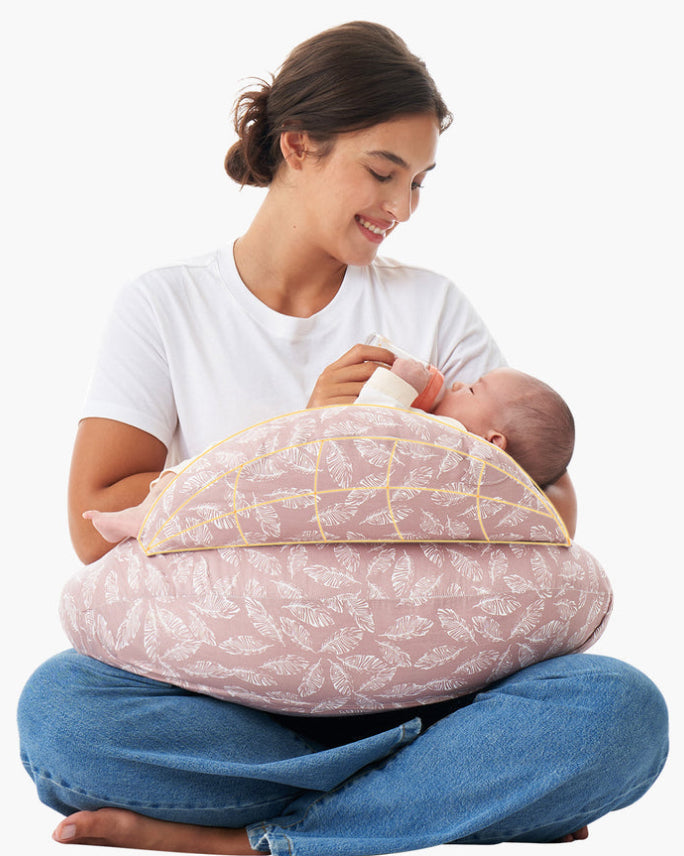 Multifunctional and Adjustable Nursing Pillow - Light Pink