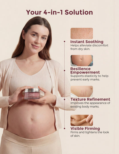 Pregnancy Comfort Bundle:  Stretch Mark Cream, Pregnancy Pillow