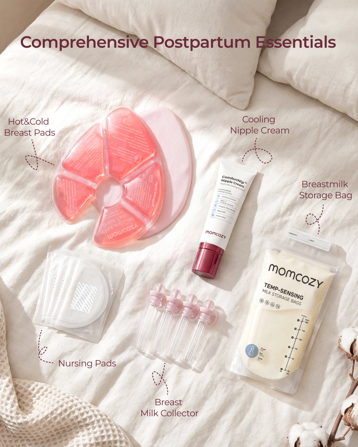 littlehex Breastfeeding Essentials & Postpartum Kit (73 Pieces)