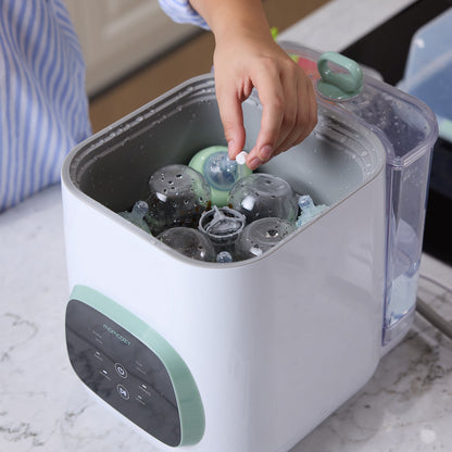 Clean & Feeding Bundle: Bottle Washer and High Chair and Washing Block | US