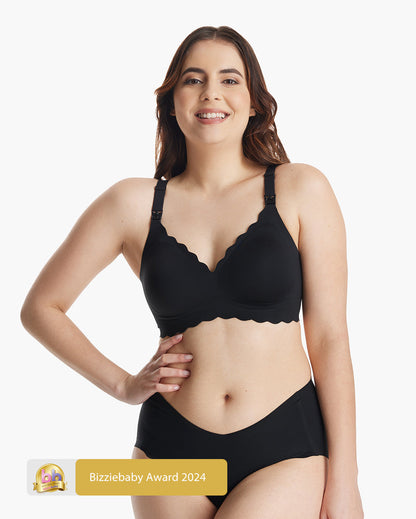 Jelly Strip - Seamless Floral Push up Nursing Bra au - YN46