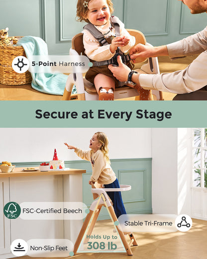 Clean & Feeding Bundle: Bottle Washer and High Chair and Washing Block | US