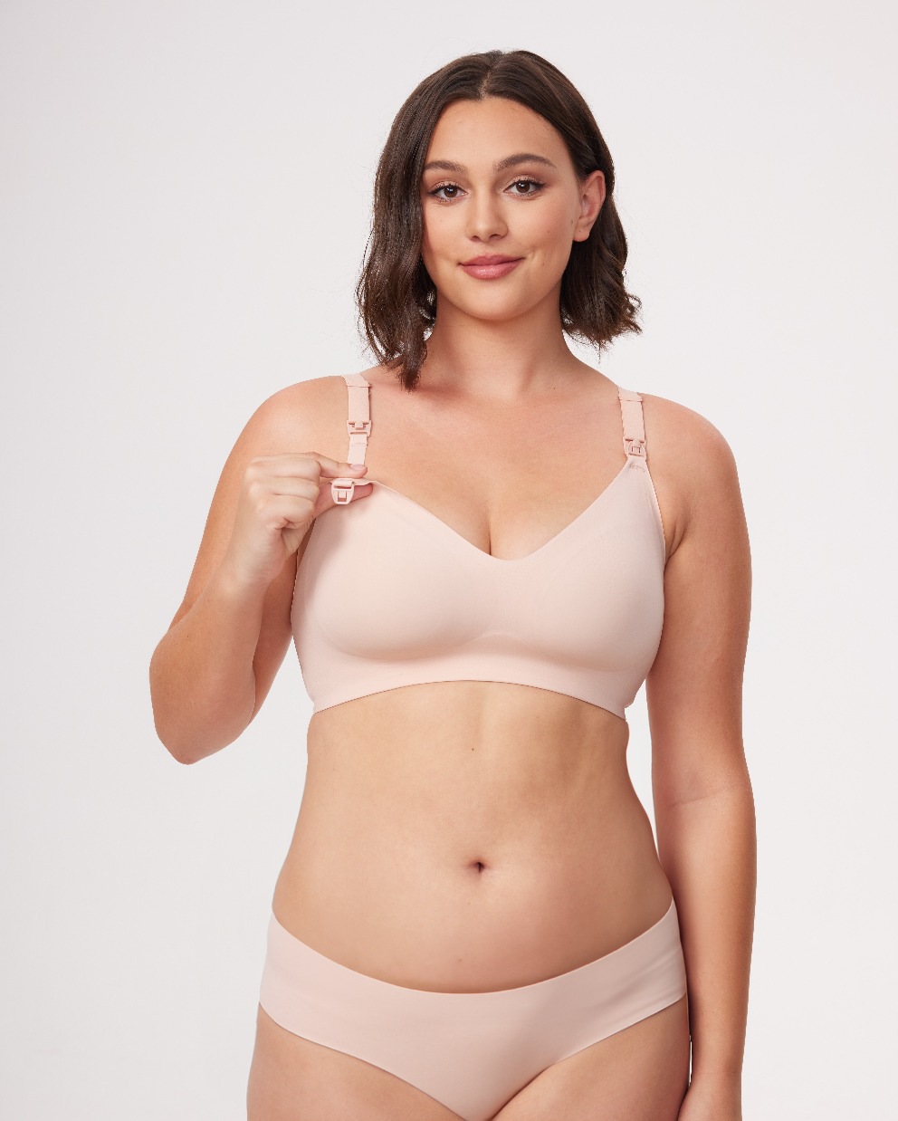 Ultra Soft Seamless Nursing Bra YN21 & The Original: Our Basic Pumping Bra YN08 Bundle